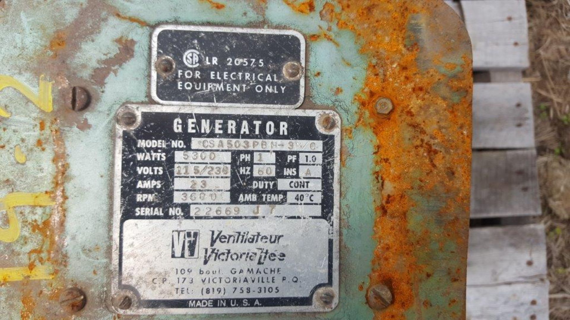 Onan Generator 11HP gas - Image 2 of 4