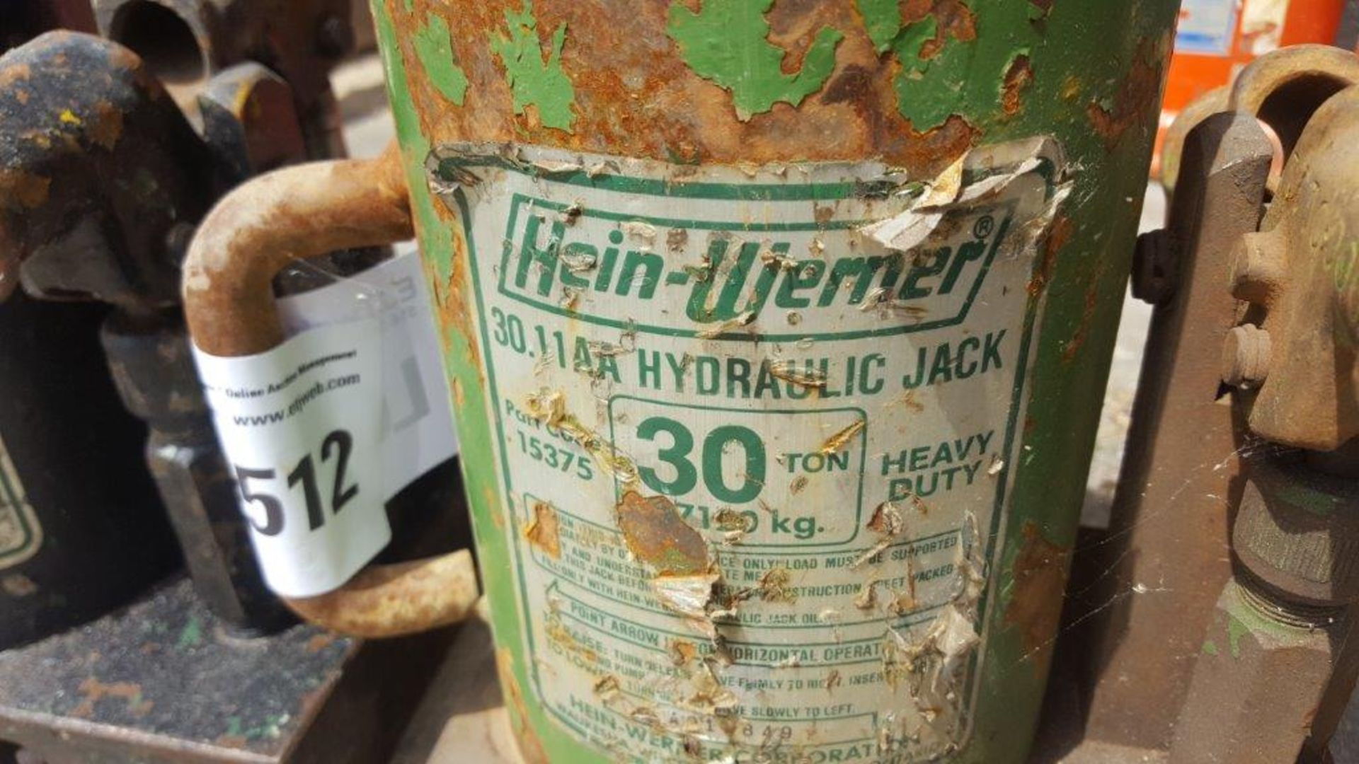 2 Hein Warner hydraulic bottle jack 2 speed - Image 2 of 2