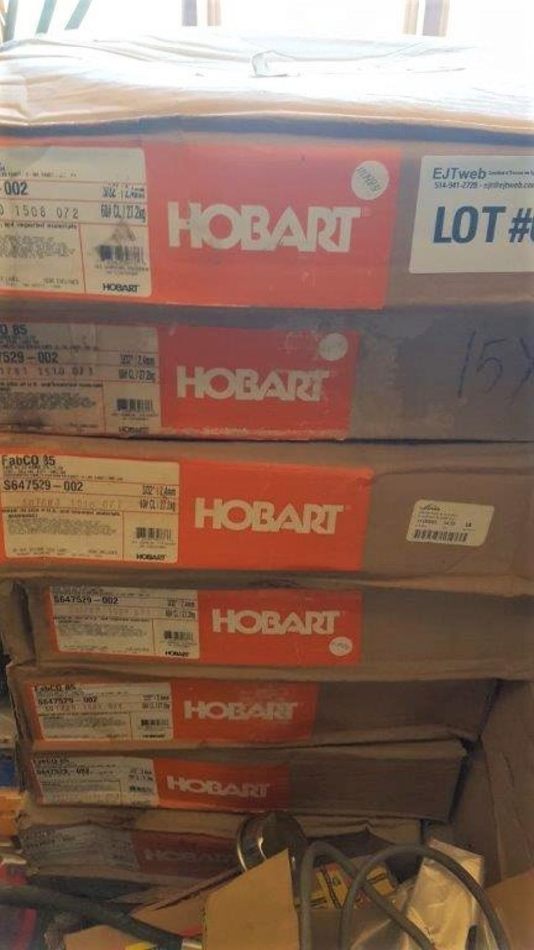 lot of 7 spool of welding wire hobart e70t - Image 2 of 2