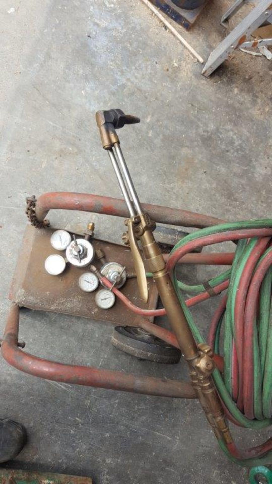 Oxy acetylene torch kit with cart - Image 2 of 2