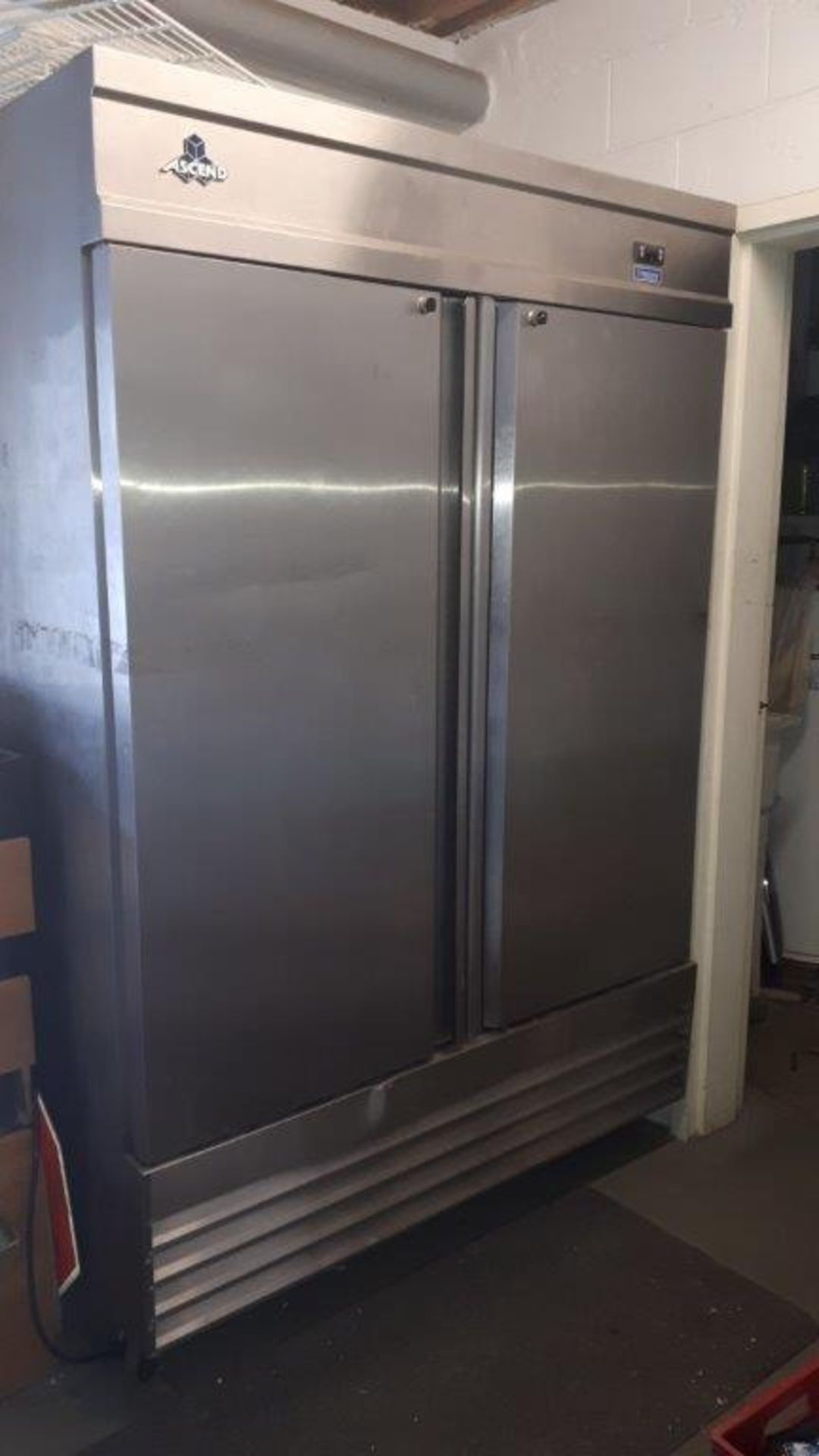 2-Door S/S Freezer, on wheels