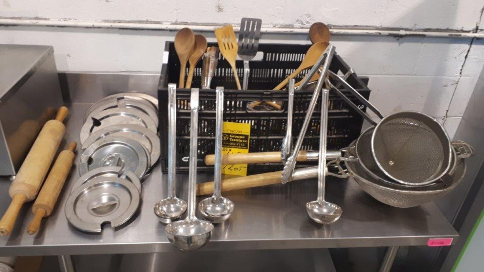 LOT: Assorted Strainers, Laddles, Spoons, covers, etc.