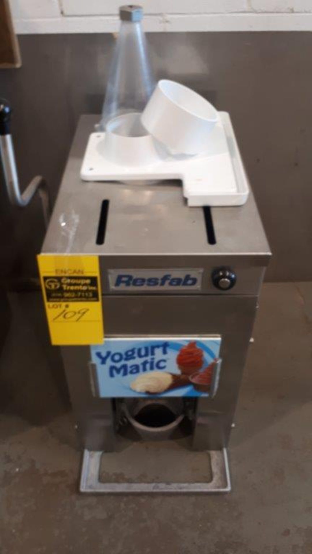 RESFAB Yogurt machine, c/w accessories