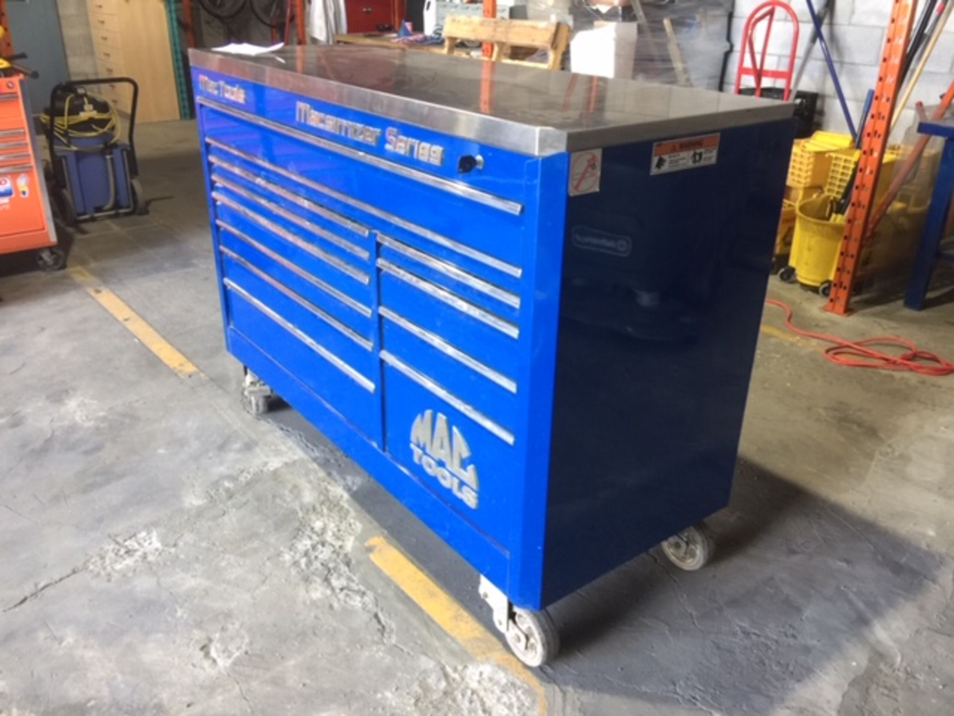 MAC TOOL Large Rolling Tool Chest/Work Table, 67'' x 27'' x 48'' - Image 2 of 2