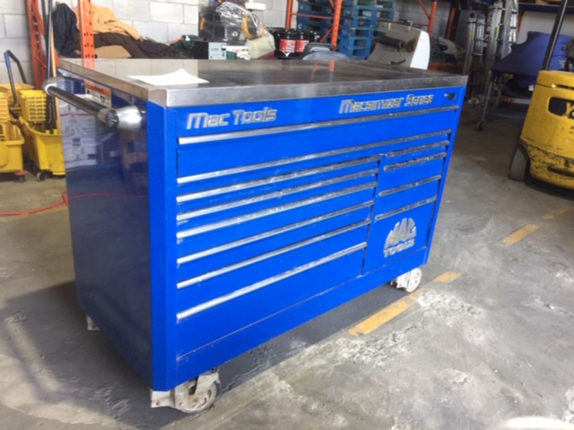 MAC TOOL Large Rolling Tool Chest/Work Table, 67'' x 27'' x 48''