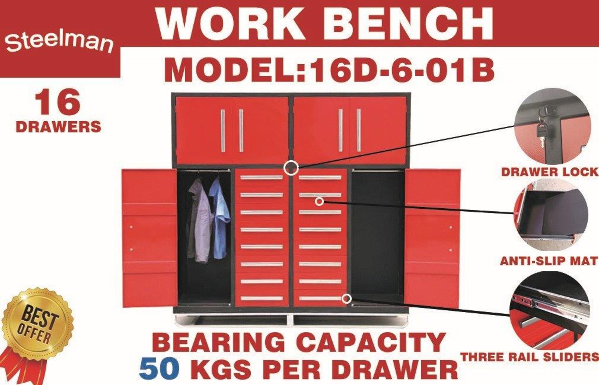 STEELMAN Work Bench H7FT-16D