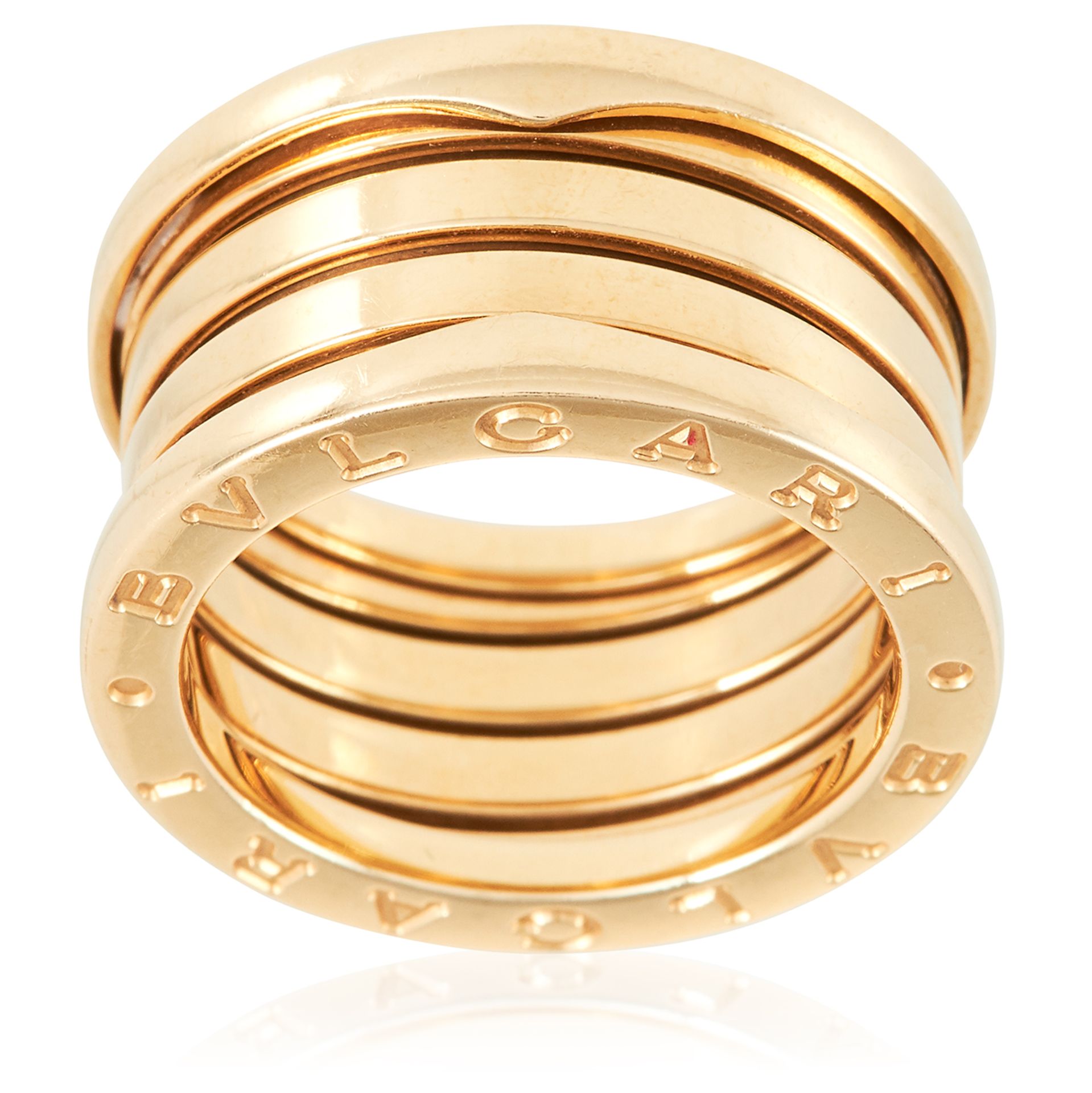 A B.ZERO1 FOUR BAND RING, BULGARI in 18ct yellow gold, signed BVLGARI, size M / 6, 10.8g.