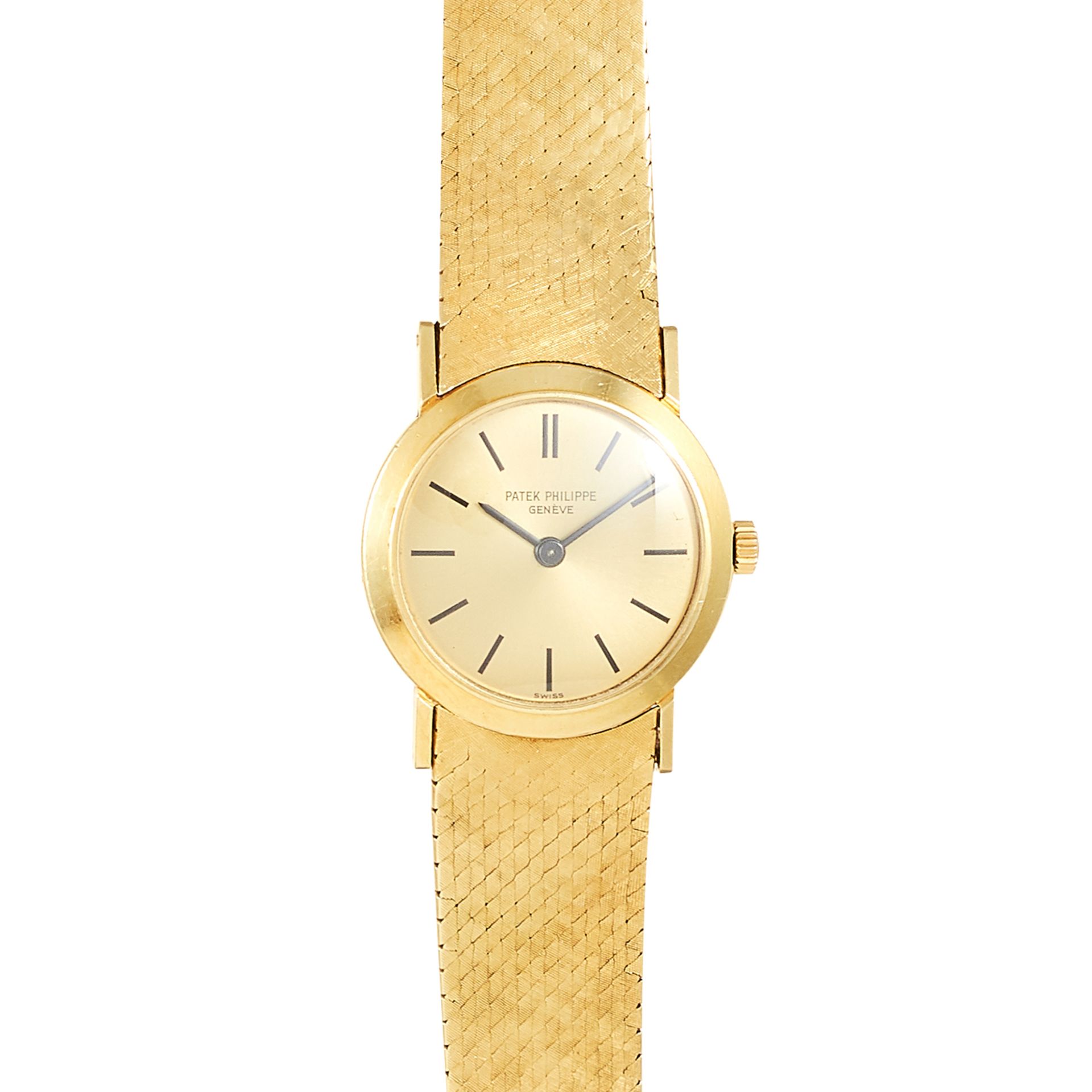 A LADIES WRISTWATCH, PATEK PHILIPPE in 18ct yellow gold, 18cm, 51.01g.