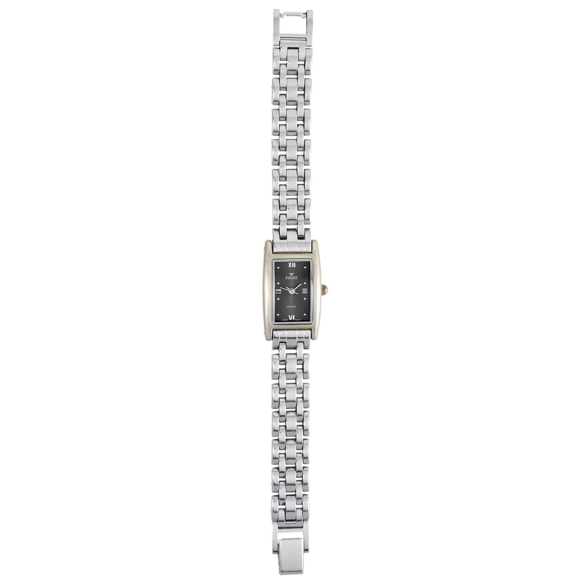 A LADIES WRISTWATCH, FINART in stainless steel, 17cm, 37.5g.