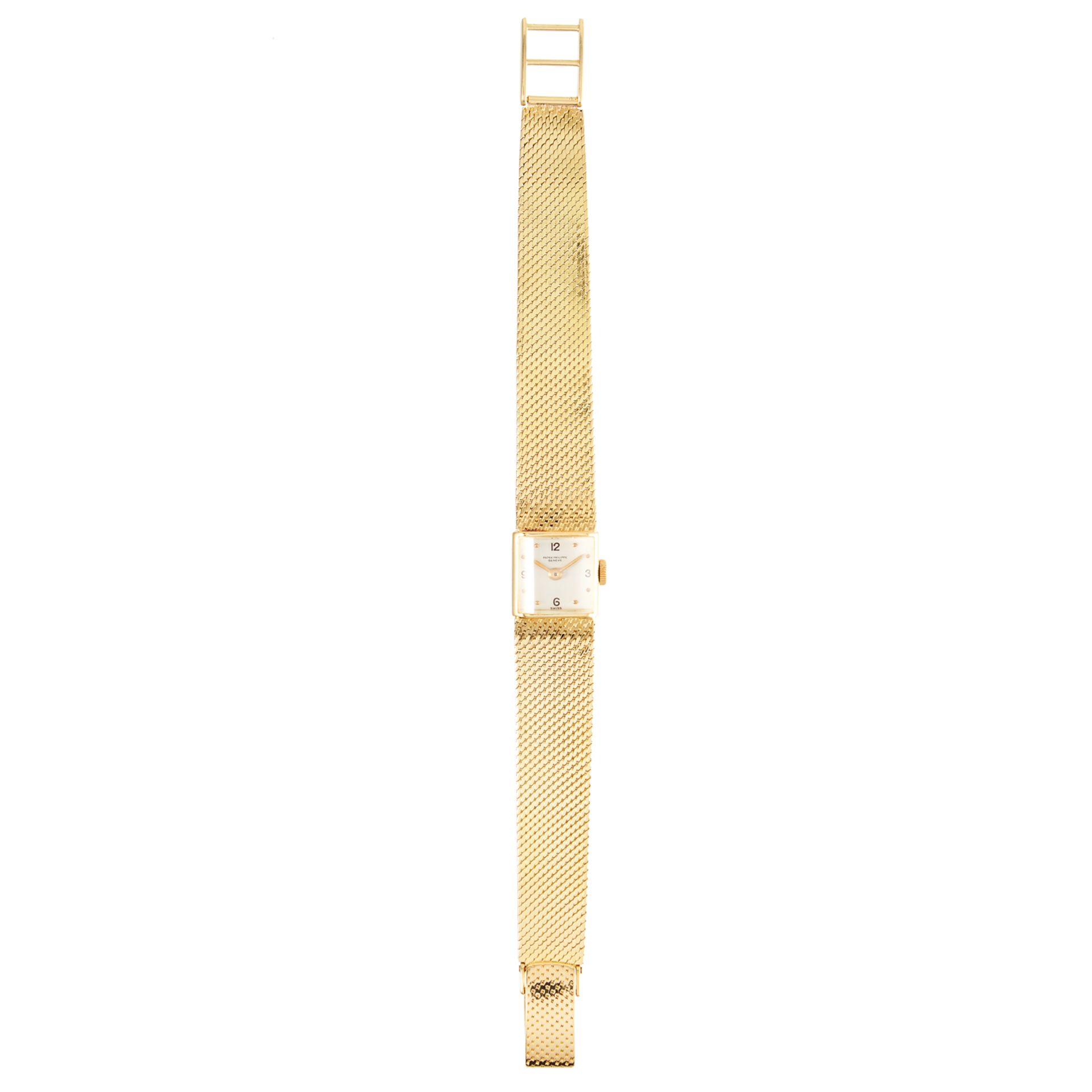 A LADIES WRISTWATCH, PATEK PHILIPPE in 18ct yellow gold, 17cm, 38.88g.