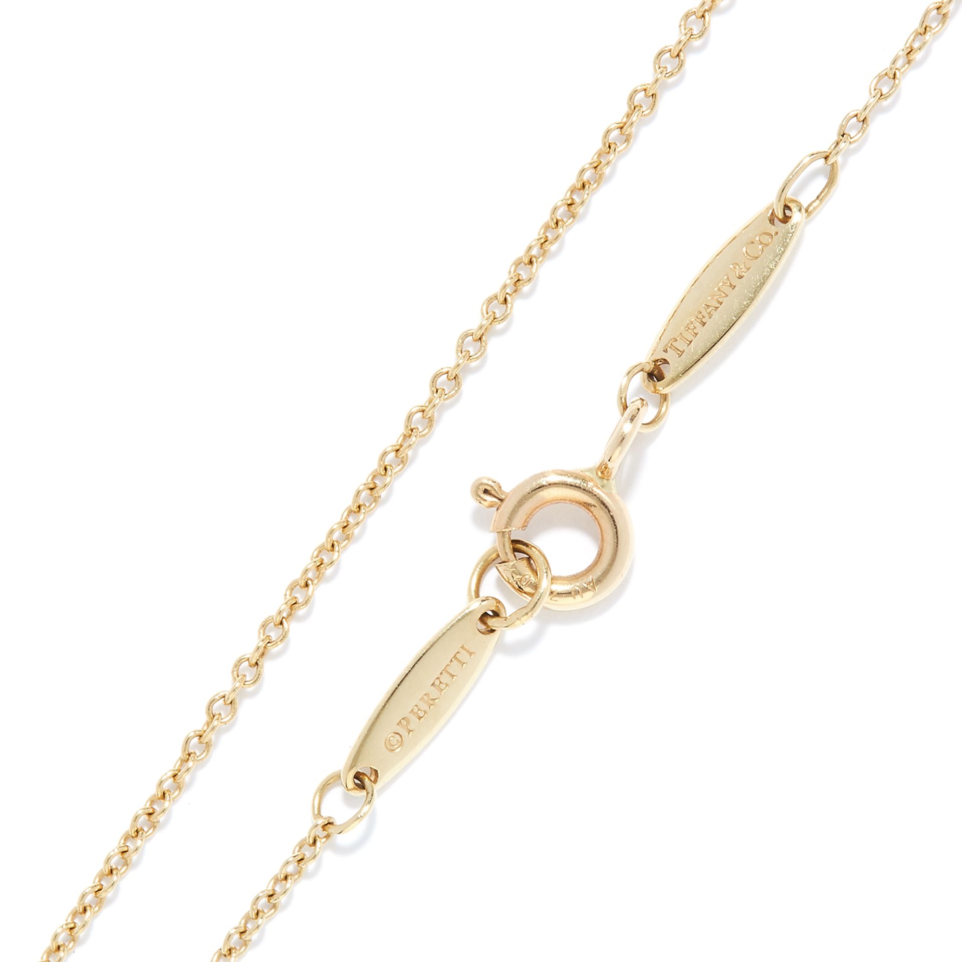 'DIAMONDS BY THE YARD' PENDANT, ELSA PERETTI FOR TIFFANY & CO in 18ct yellow gold, set with a - Bild 2 aus 2