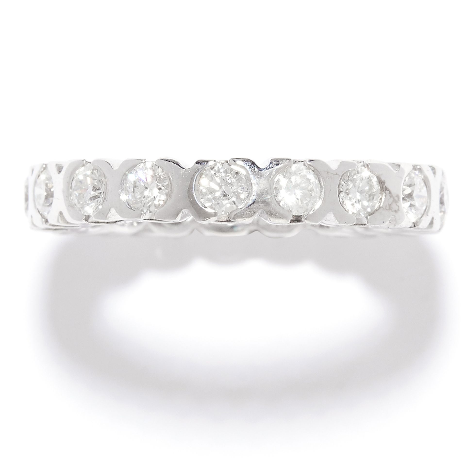 1.40 CARAT DIAMOND ETERNITY RING in 18ct white gold or platinum, set with round cut diamonds