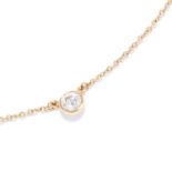 'DIAMONDS BY THE YARD' PENDANT, ELSA PERETTI FOR TIFFANY & CO in 18ct yellow gold, set with a
