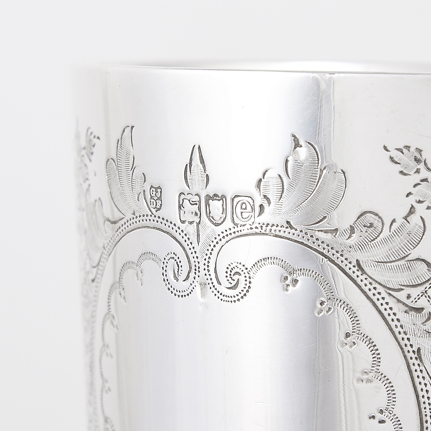 ANTIQUE VICTORIAN STERLING SILVER GOBLET, JACKSON FULLERTON, LONDON 1900 the rounded body with - Image 3 of 3