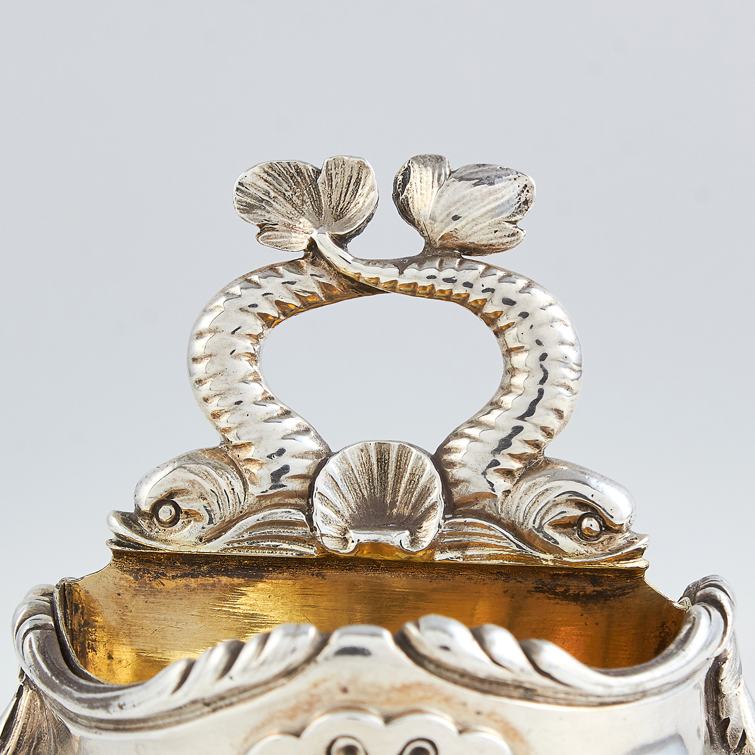 PAIR OF ANTIQUE FRENCH SILVER SALT CELLARS, F DUNARD CIRCA 1870 of oval form, each raised on four - Image 3 of 3
