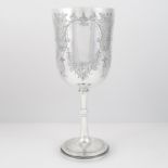 ANTIQUE VICTORIAN STERLING SILVER GOBLET, JACKSON FULLERTON, LONDON 1900 the rounded body with