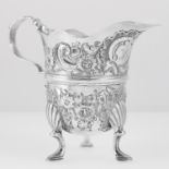 ANTIQUE GEORGE III IRISH STERLING SILVER CREAM JUG, WILLIAM TOWNSEND, DUBLIN CIRCA 1760 the