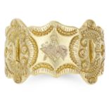 ANTIQUE MASONIC RING, 19TH CENTURY in yellow gold, with engraved Masonic symbol, unmarked, size