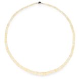 OPAL BEAD NECKLACE comprising of a single strand of faceted opal beads, 43cm,16.1g.