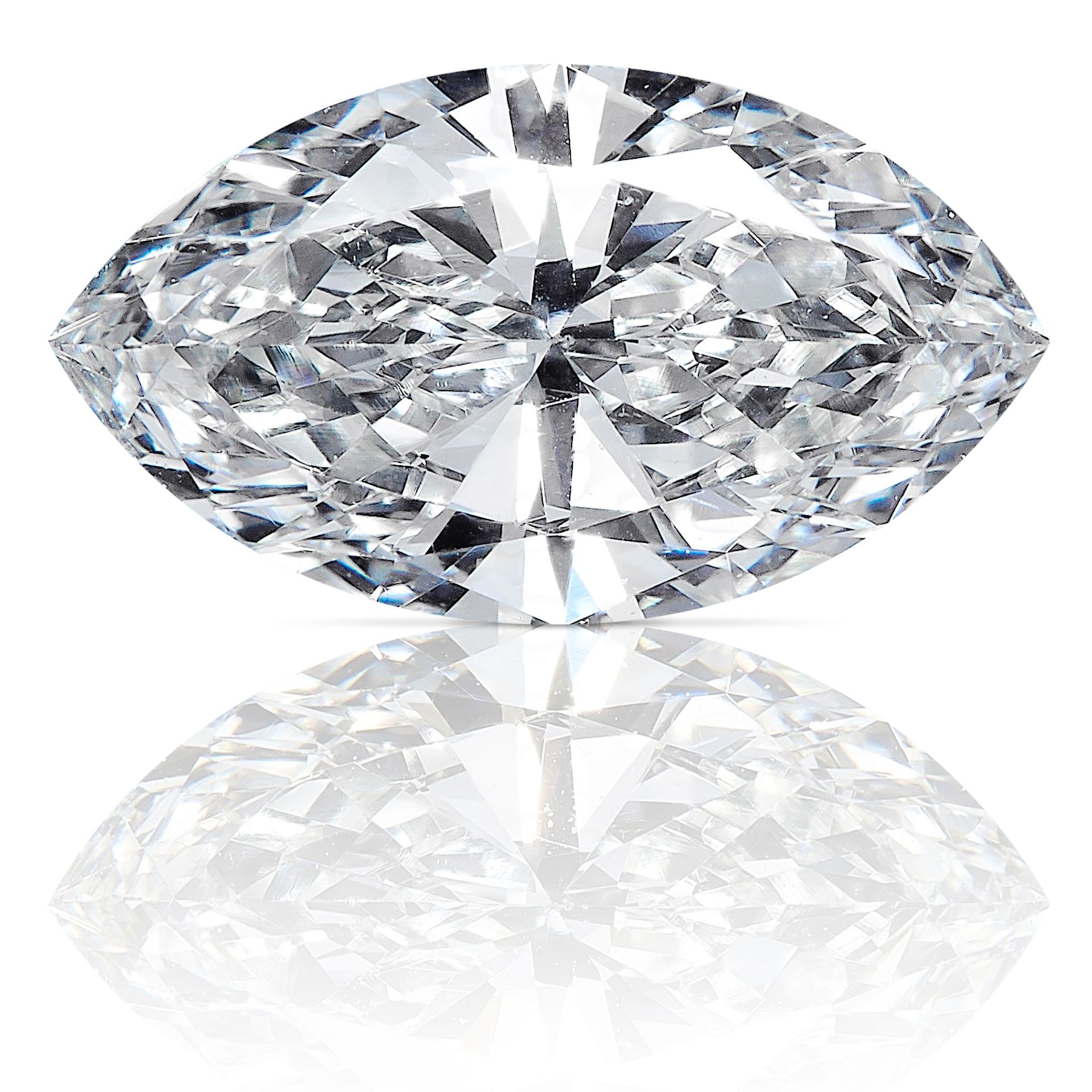 A 0.43ct MARQUISE CUT DIAMOND, UNMOUNTED.