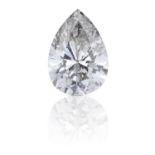 A 1.01ct PEAR SHAPED BRILLIANT CUT DIAMOND, UNMOUNTED.