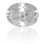 A 0.99ct OVAL SHAPED BRILLIANT CUT DIAMOND, UNMOUNTED.