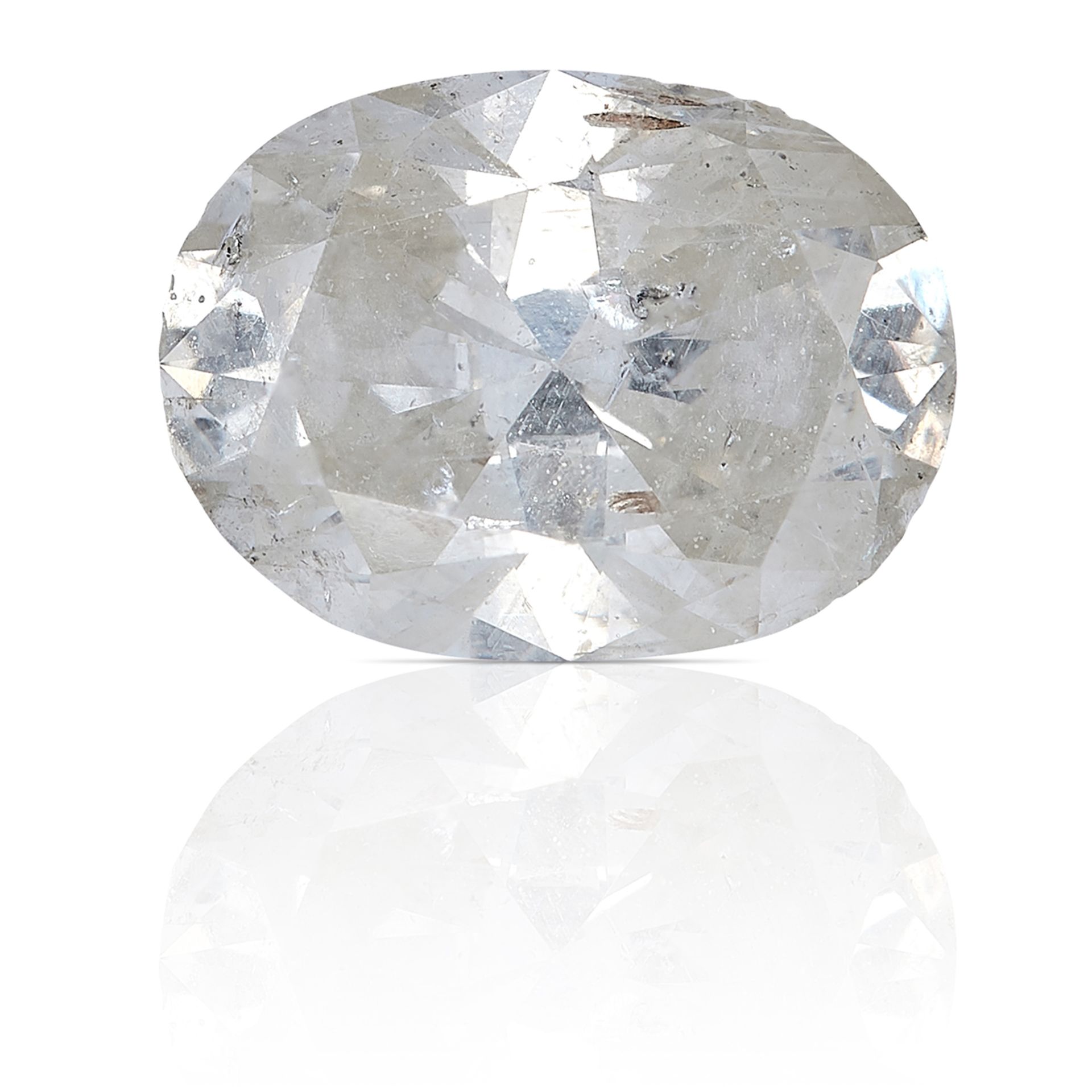 A 0.99ct OVAL SHAPED BRILLIANT CUT DIAMOND, UNMOUNTED.