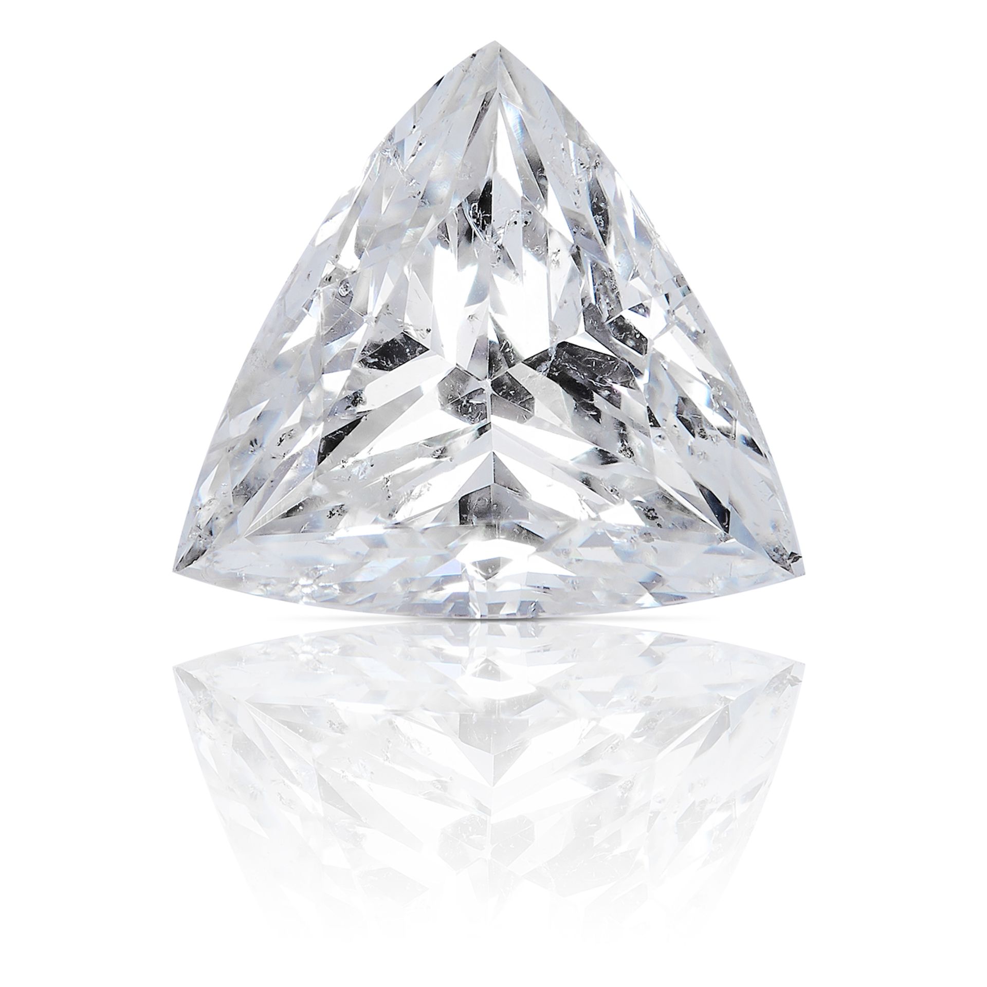 A 1.12ct MODERN TRILLION CUT DIAMOND, UNMOUNTED.