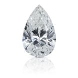 A 0.72ct PEAR SHAPED BRILLIANT CUT DIAMOND, UNMOUNTED.