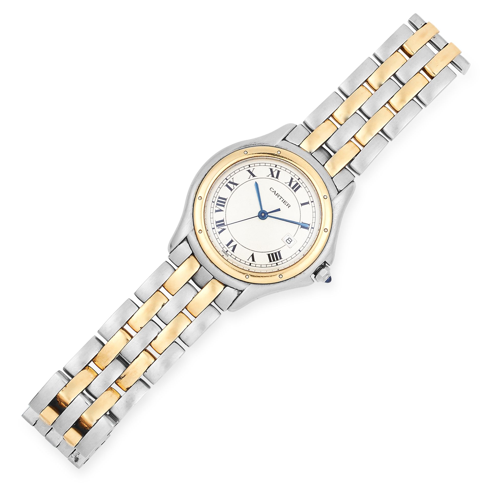 PANTHERE DE CARTIER LADIES WRISTWATCH, CARTIER in two tone gold, 18cm, 88.1g.