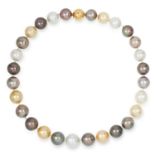 SOUTH SEA PEARL NECKLACE comprising of a single row of South Sea pearls approximately 15mm-16.5mm in