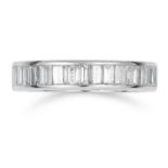 3.30 CARAT DIAMOND ETERNITY RING set with emerald cut diamonds totalling approximately 3.30