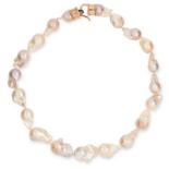 FRESH WATER BAROQUE PEARL SAUTOIR NECKLACE 47cm, 83.7g.