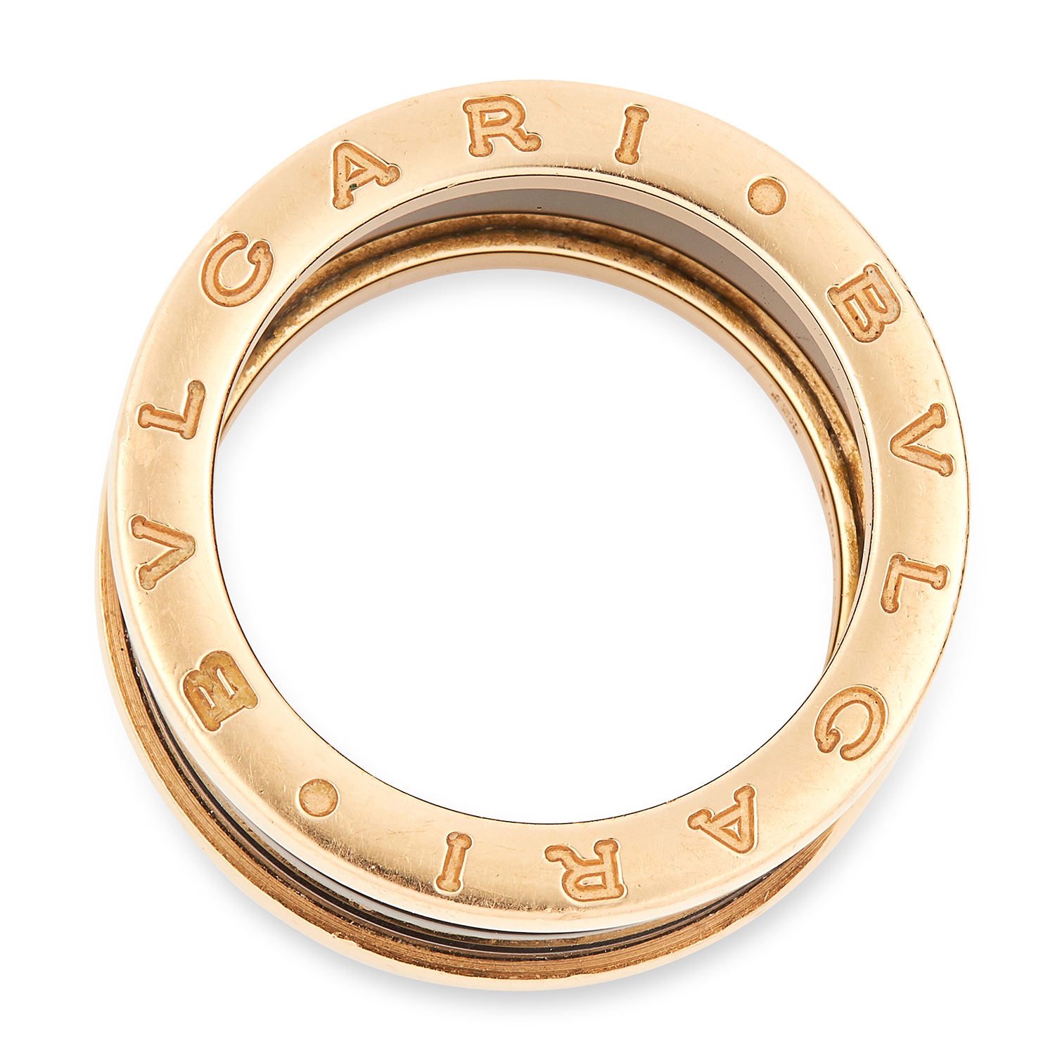 B.ZERO1 CERAMIC RING, BULGARI in B.zero1 design, signed Bvlgari, size N / 6.5, 11g. - Image 2 of 2