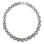 SOUTH SEA PEARL NECKLACE comprising of a single row of South Sea pearls approximately 13mm-14.5mm in