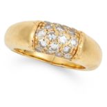 DIAMOND PHILIPPINE RING, VAN CLEEF AND ARPELS set with round cut diamonds, size I / 4, 6.3g.