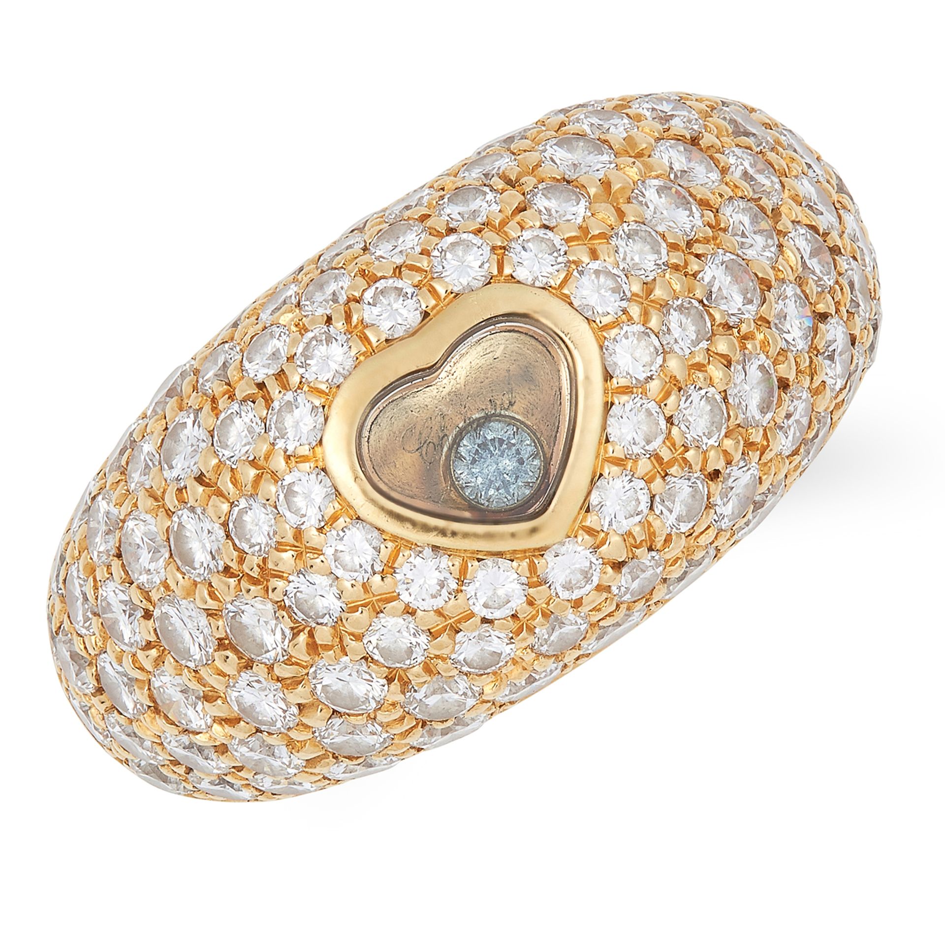 HAPPY DIAMONDS HEART RING, CHOPARD set with round cut diamonds totalling approximately 2.00