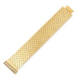 VINTAGE DIAMOND BRACELET comprising of an articulated gold bracelet set with round cut diamonds to