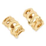 A PAIR OF C DE CARTIER EARRINGS, CARTIER comprising of interlinking C de Cartier links, signed