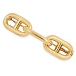 A VINTAGE CHAINE D'ANCRE FARANDOLE BROOCH, HERMES comprising three anchor links, signed Hermes