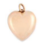 ANTIQUE HEART LOCKET PENDANT 3.5cm, 7.5g.