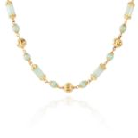 VINTAGE JADE BEAD NECKLACE, CIRCA 1970 comprising of twenty-four polished jade beads and seven