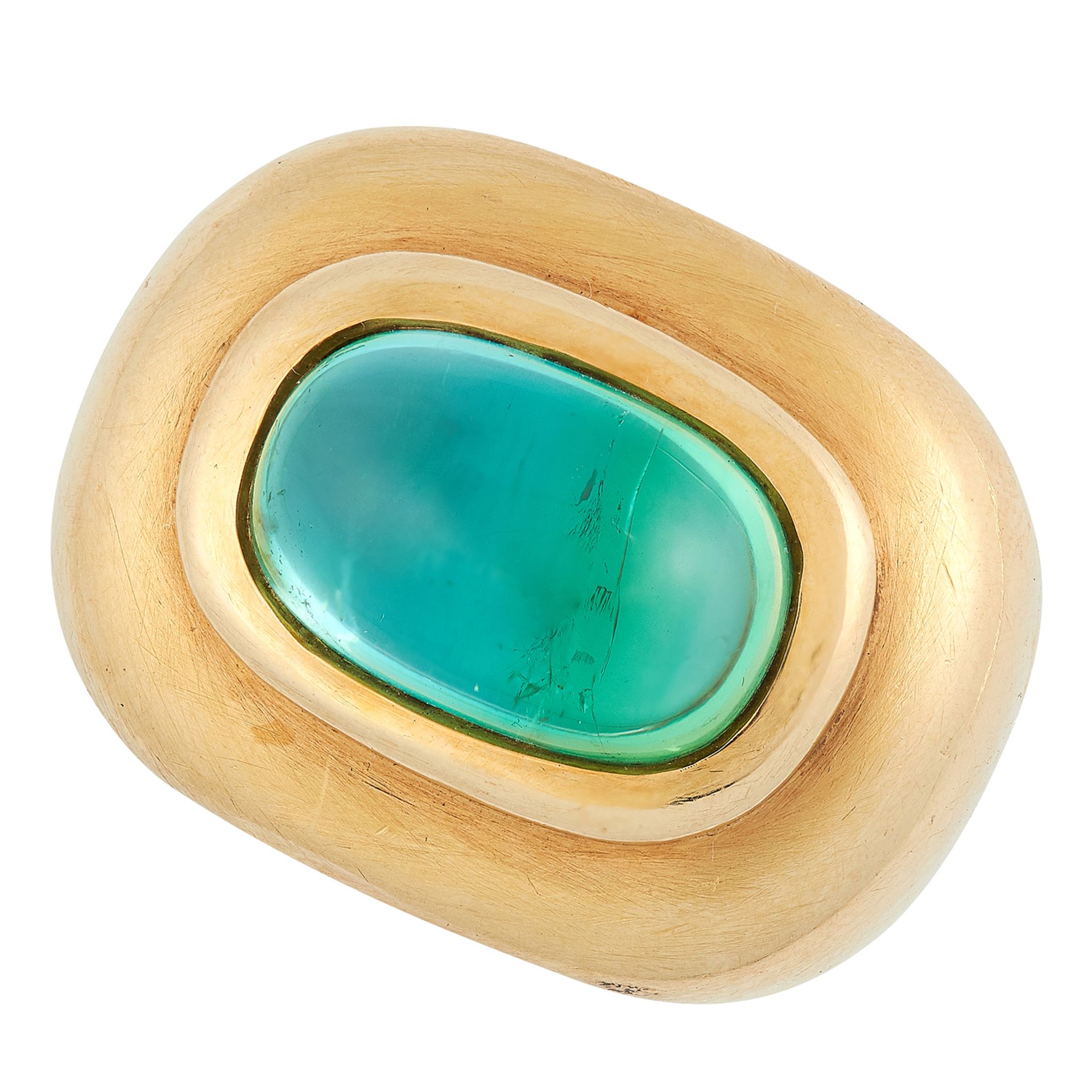 TOURMALINE DRESS RING, TIFFANY & CO designed by Paloma Picasso, the large bombe body set with a