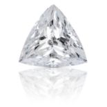 A 1.12ct TRIANGULAR BRILLIANT CUT DIAMOND, UNMOUNTED.