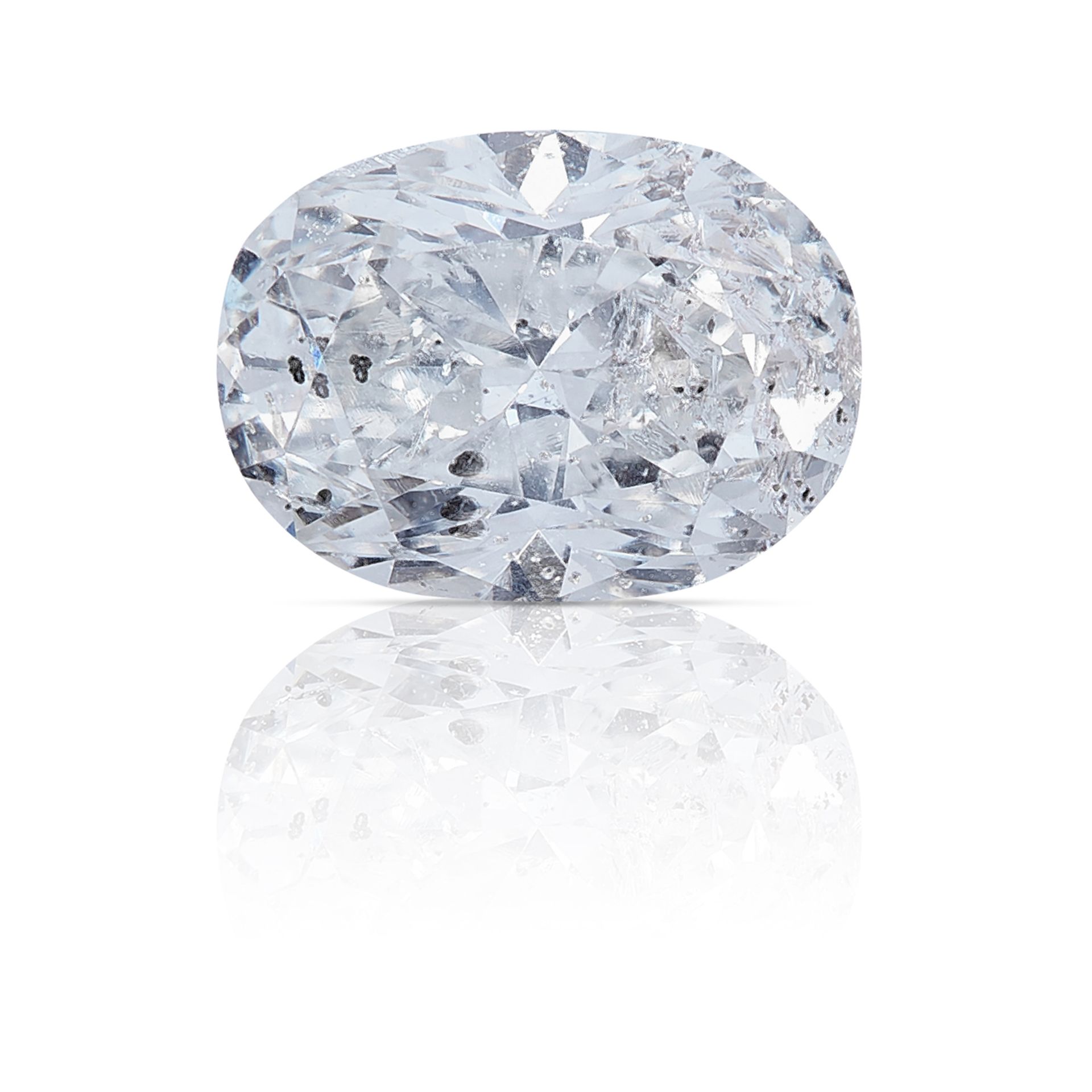 AN OVAL SHAPED BRILLIANT CUT DIAMOND TOTALLING 0.65cts, UNMOUNTED.