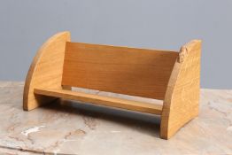 ROBERT THOMPSON OF KILBURN, A MOUSEMAN OAK BOOK TROUGH