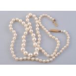 A CULTURED PEARL NECKLACE