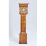 AN OAK THIRTY HOUR LONGCASE CLOCK