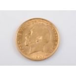 A HALF SOVEREIGN, GEORGE V, 1914