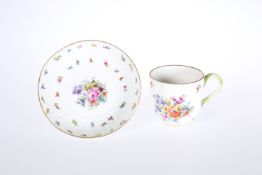 A 19TH CENTURY MEISSEN CUP AND SAUCER